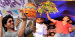 Janmashtami celebrations in Mumbai Bollywood actors Shahrukh Khan and Hrithik Roshan