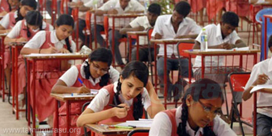 The 10th grade general examinations in Tamilnadu and Puducherry began tomorrow