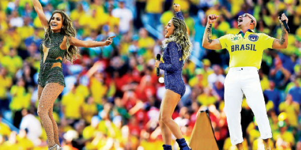 Colorful cultural festivities started with 300 million people watched the World Cup football