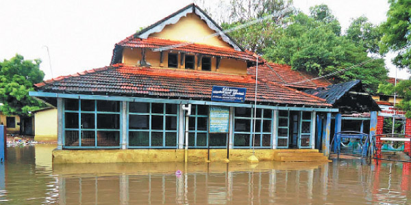 Rain poured all settled