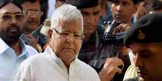Lalu is the judge in the case of cow fodder