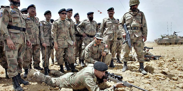 Pak-Indian border in violation of the ceasefire agreement. Military Attack