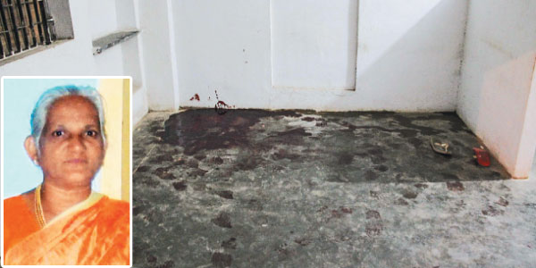 Tirumullaivayal woman stabbed violently murdered in broad daylight in the chain, bracelet robbery