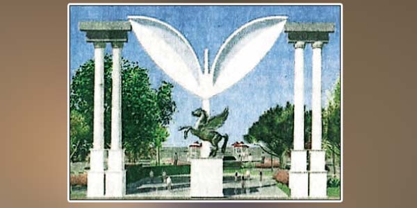 Rs 3.4 crore in the works: MGR grave interface with double leaf icon